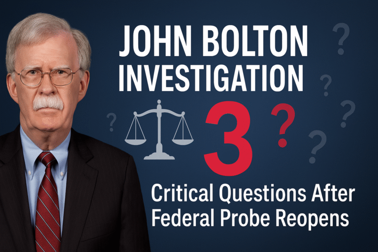 John Bolton Investigation: 3 Critical Questions After the Federal Probe Reopens