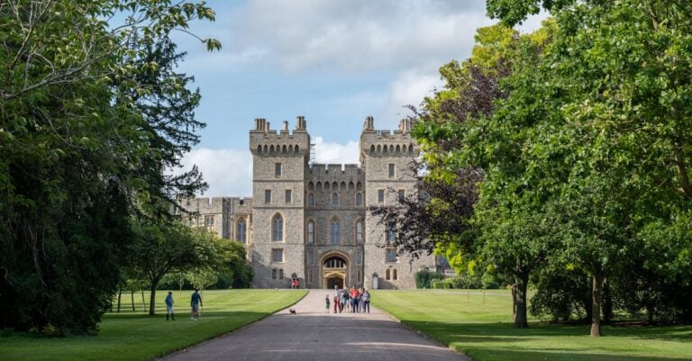 Anti-Trump Protest Outside Windsor Castle Draws Modest Crowd Amid State Banquet