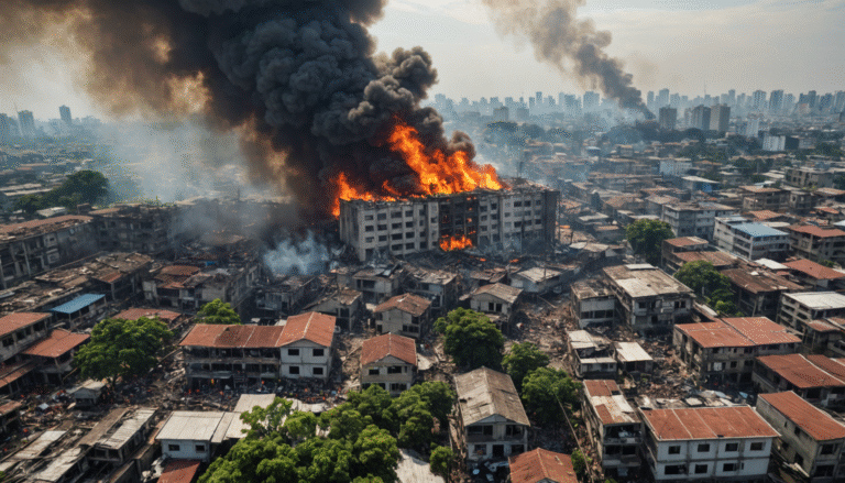 Massive Fire Destroys Residential Homes in Manila, Hundreds Displaced