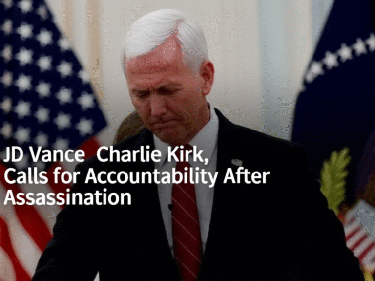 JD Vance Mourns Charlie Kirk, Calls for Accountability After Assassination