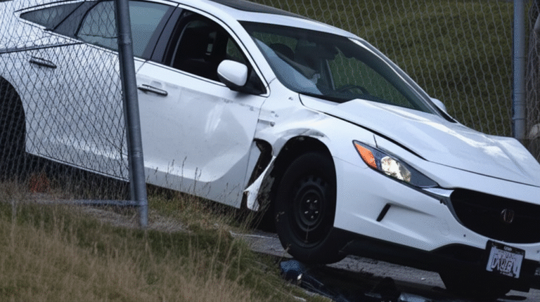 Car Strikes Fence at Pittsburgh FBI Office