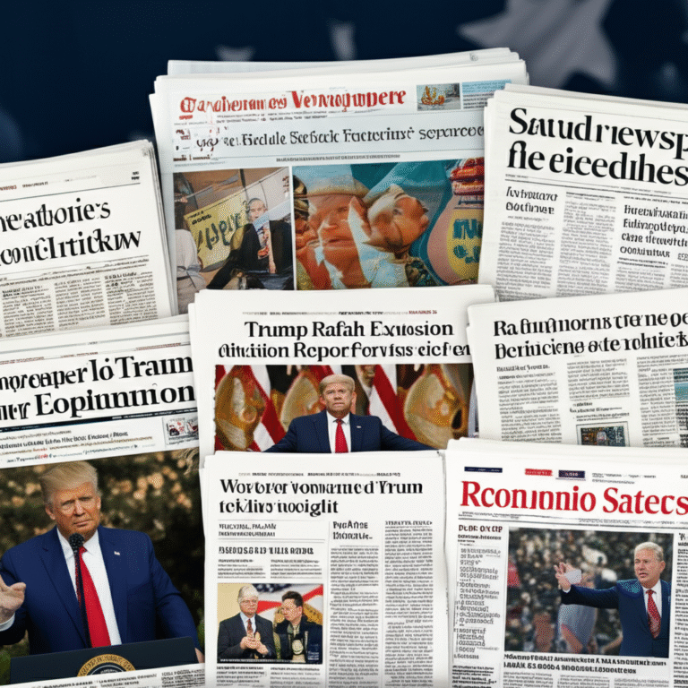 World Newspaper Headlines for September 19, 2025: Trump, Rafah Explosion Reported