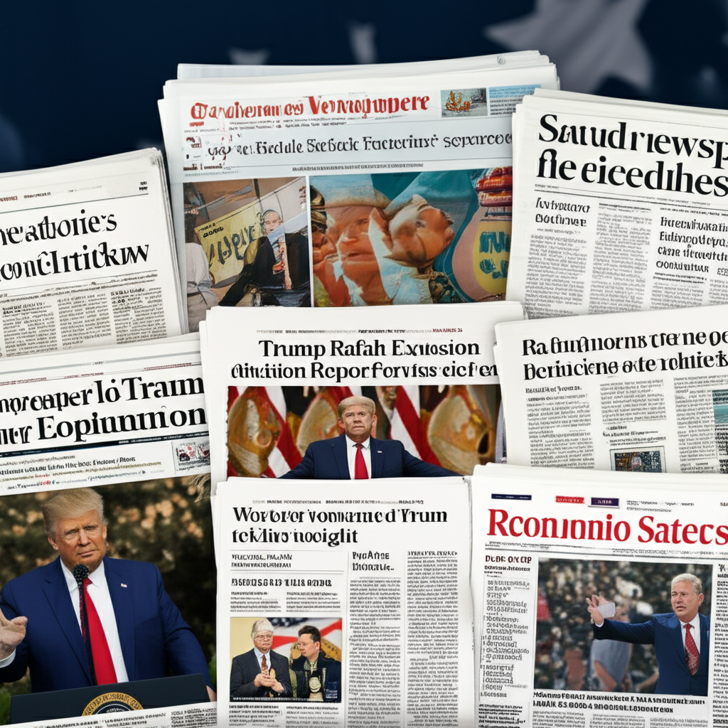 World Newspaper Headlines for September 19, 2025: Trump, Rafah Explosion Reported