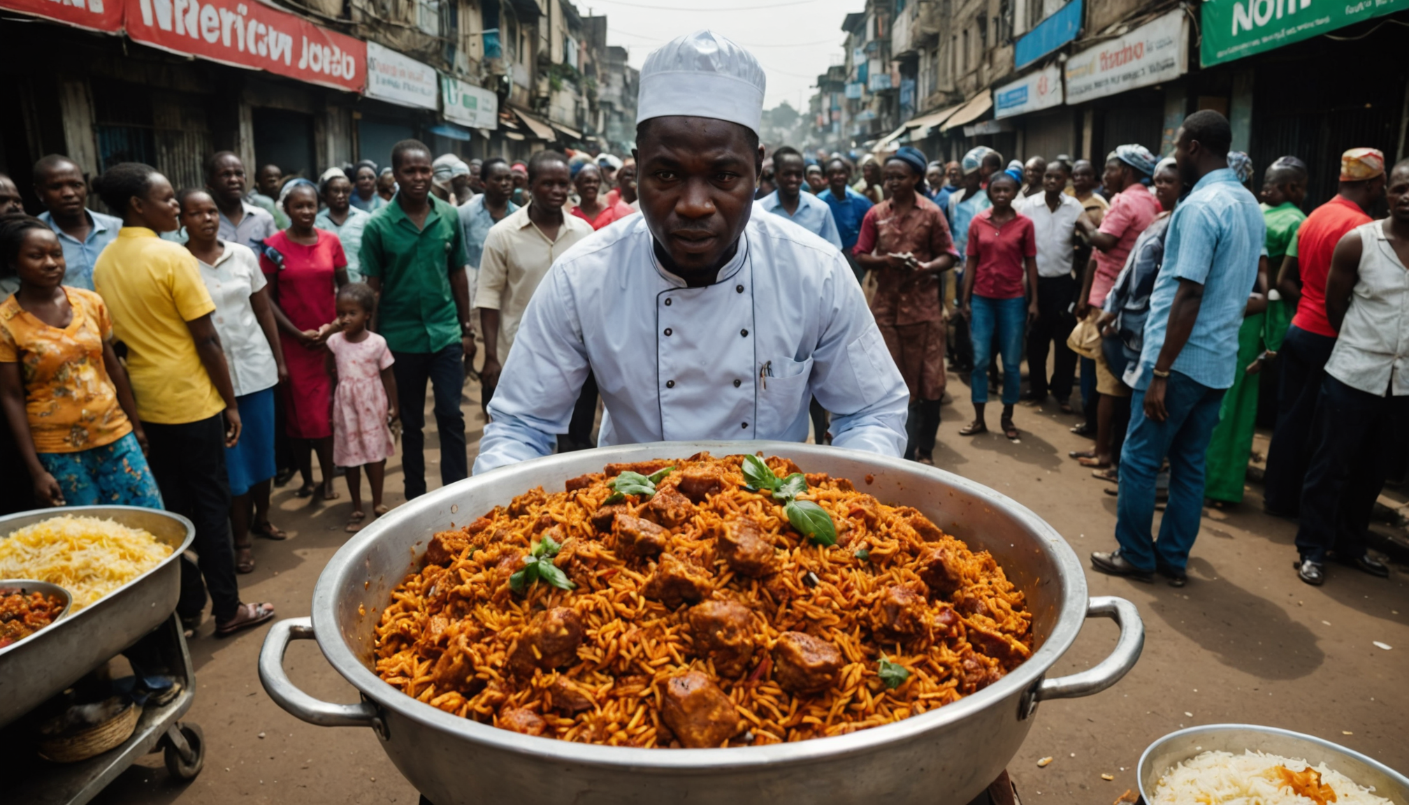 Nigerian Chef's Attempt at World's Largest Pot of Jollof Rice Ends in Disaster